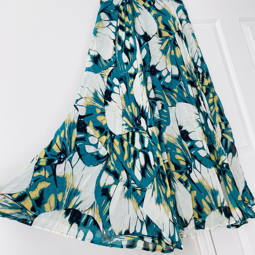 Anthropologie Circular Butterfly Print Skirt - Picture 6 of 10